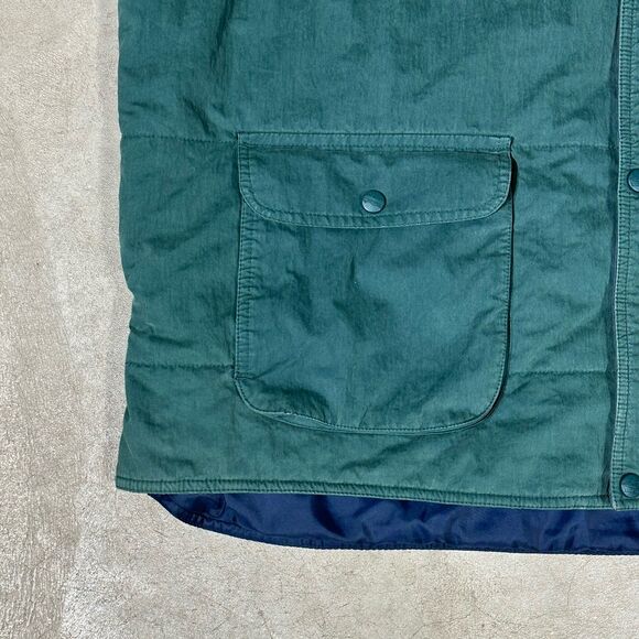 VINTAGE LL Bean Mens XXL TALL Thinsulate Vest Green Hiking Gorpcore - Picture 8 of 10